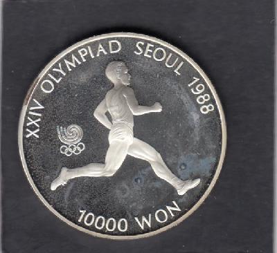 Beschrijving: 10000 Won S-OLYMPIC.88 MARATHON 